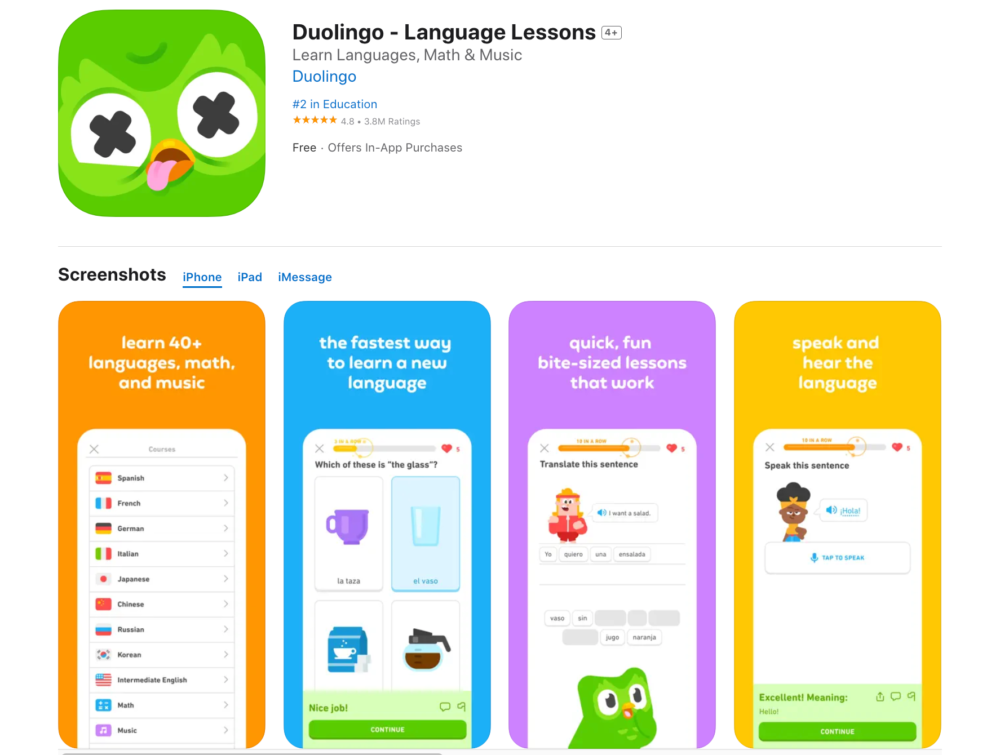 Duolingo – Học tiếng Anh qua trò chơi