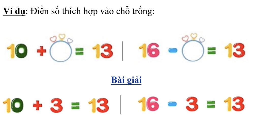 phép cộng và phép trừ cơ bản