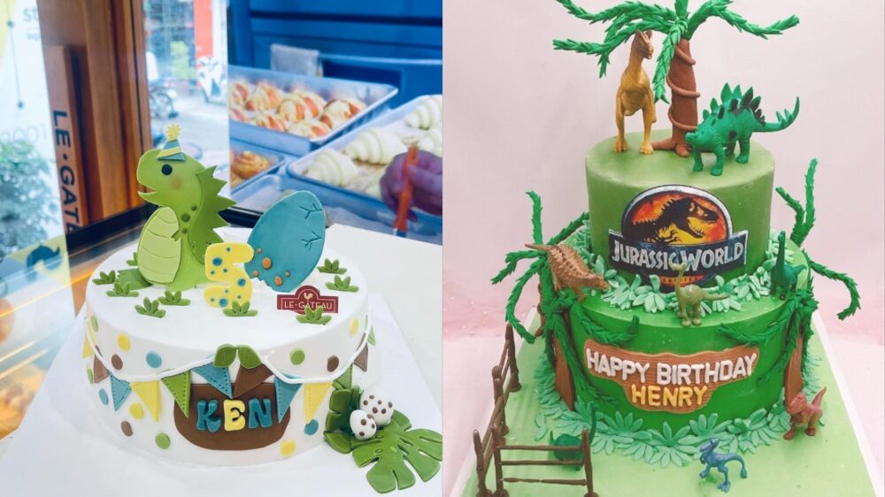 Bánh kem sinh nhật chủ đề khủng long