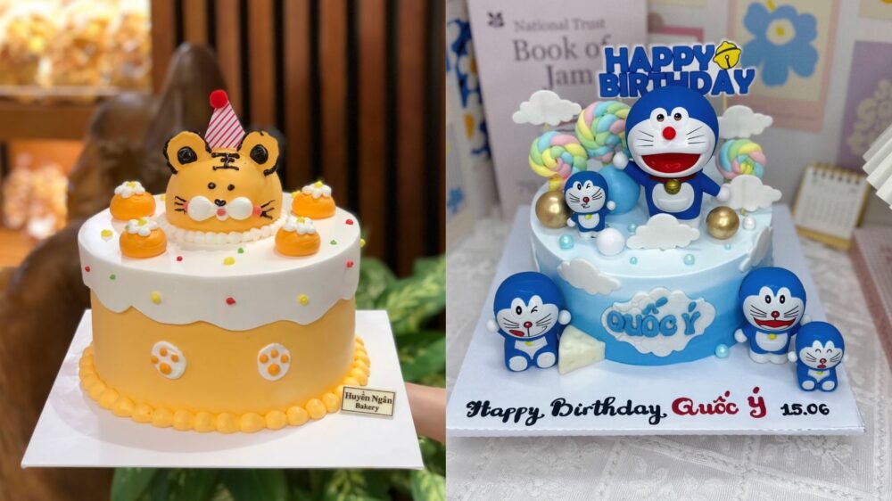 Bánh sinh nhật theo năm tuổi của bé