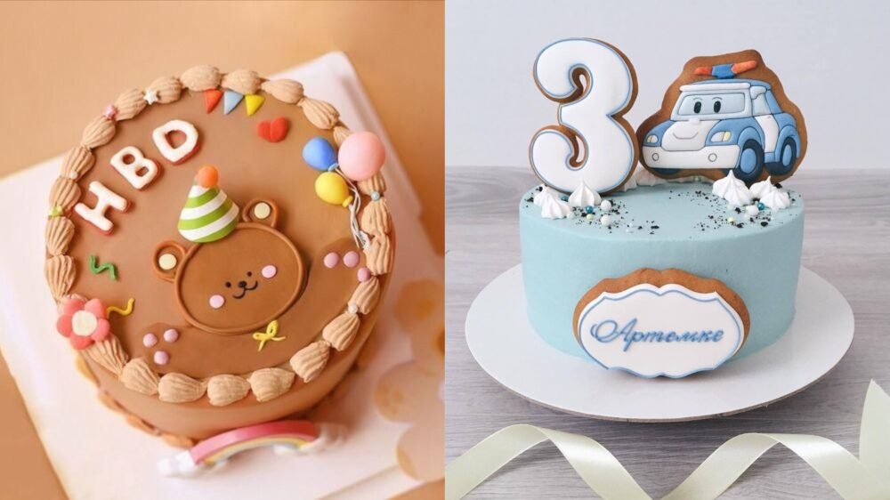 Các mẫu bánh sinh nhật cho bé trai đơn giản