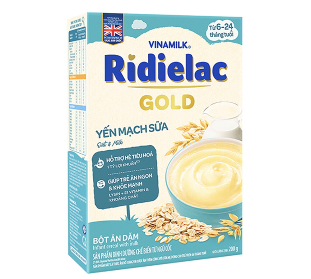 Bột ăn dặm cho bé Ridielac Gold