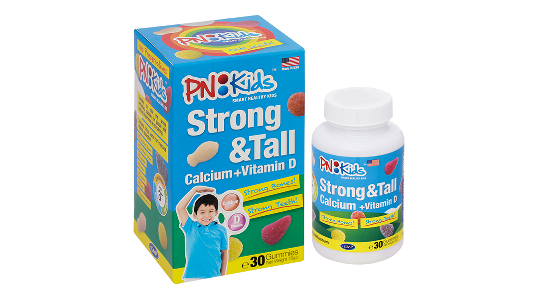 Viên nhai canxi cho bé 5 tuổi PN Kids Strong & Tall