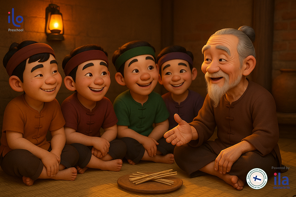 Hỏi đáp nhanh về Câu chuyện bó đũa cho bé