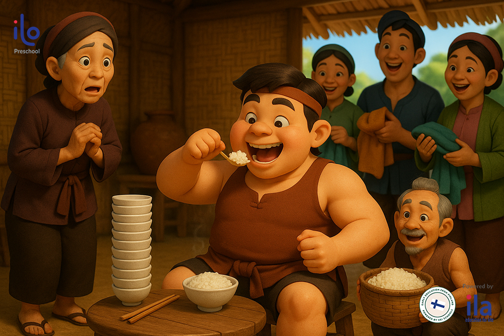 Câu chuyện Thánh Gióng song ngữ