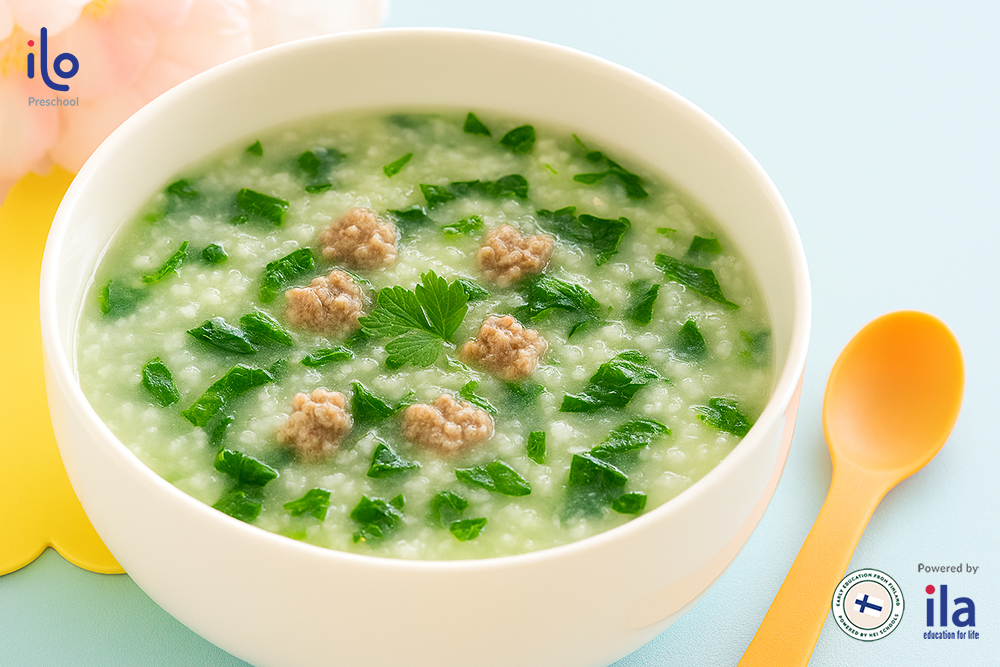 Cháo thịt bò nấu với gì cho bé tăng cân? Rau ngót