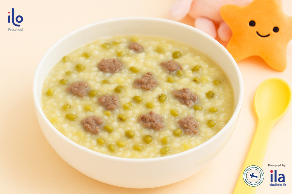 Cháo thịt bò đậu xanh