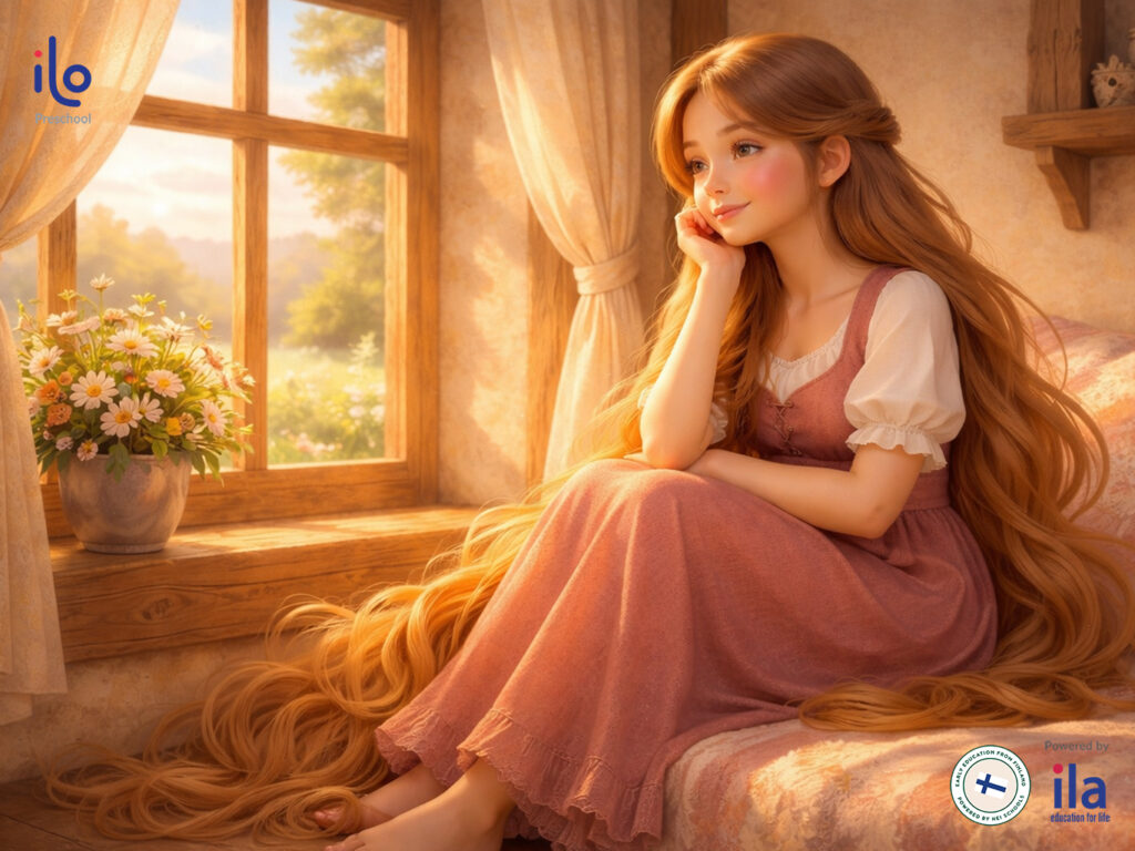 Công chúa tóc mây (song ngữ): Bài học về lòng dũng cảm và tình yêu thương