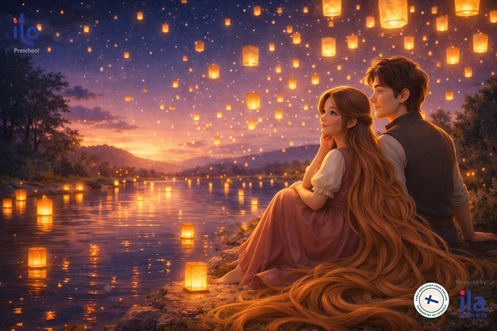 Tiếng hát trong trẻo đã đưa chàng trai lạc bước đến bên tòa tháp và mở ra một câu chuyện yêu thương đầy hy vọng.