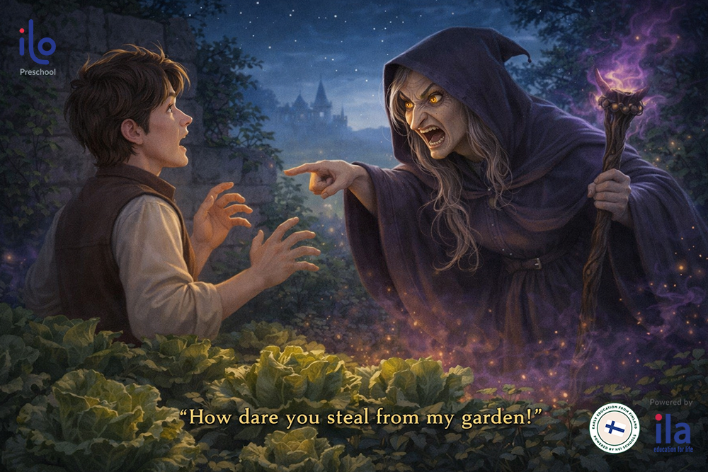 Người chồng đã liều mình hái rau diếp trong khu vườn cấm, không ngờ bị phù thuỷ bắt gặp 