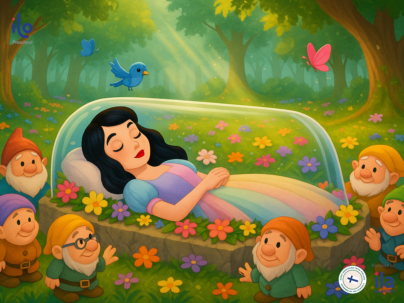 Kể chuyện Bạch Tuyết và bảy chú lùn (song ngữ): Dạy trẻ sống tử tế và nhân văn