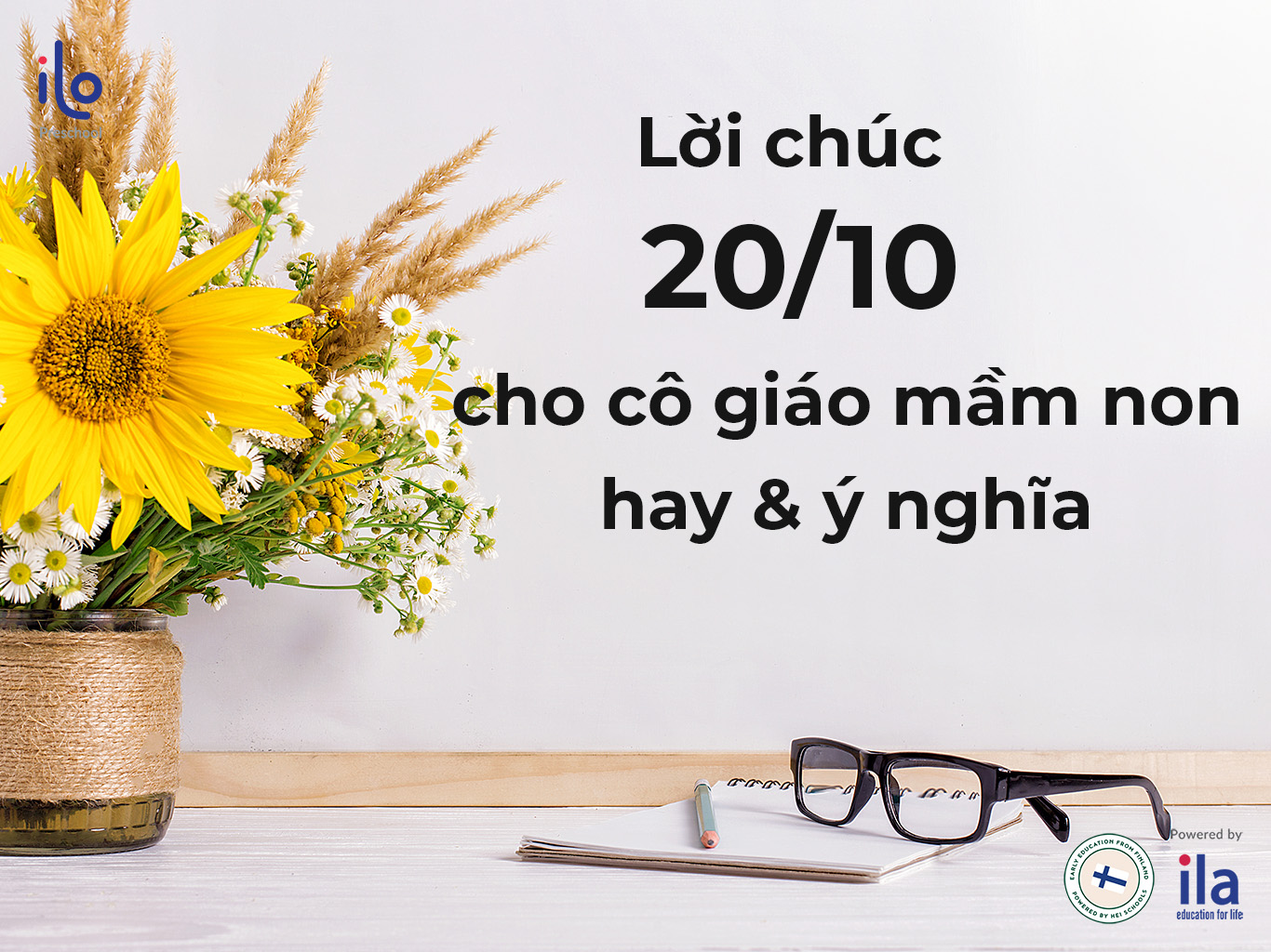 Lời chúc 20/10 cho cô giáo mầm non hay và ý nghĩa