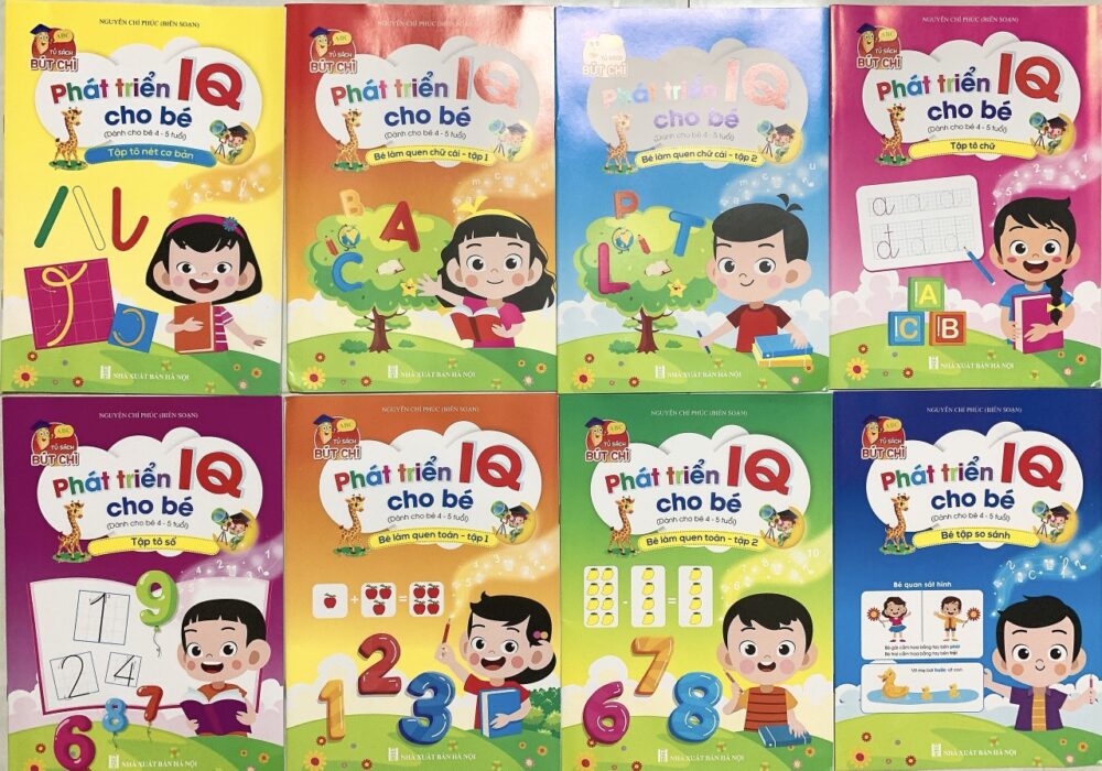 Bộ sách Phát triển IQ cho bé 4 - 5 tuổi