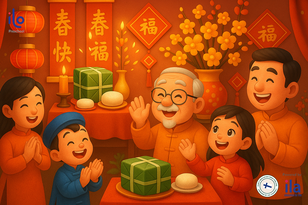 Mỗi dịp Tết đến, người dân lại gói bánh chưng, bánh giầy dâng lên tổ tiên.