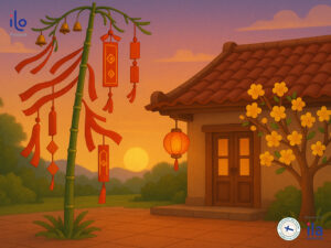 Sự tích cây nêu ngày Tết: Lý giải vì sao người Việt dựng tre đầu năm