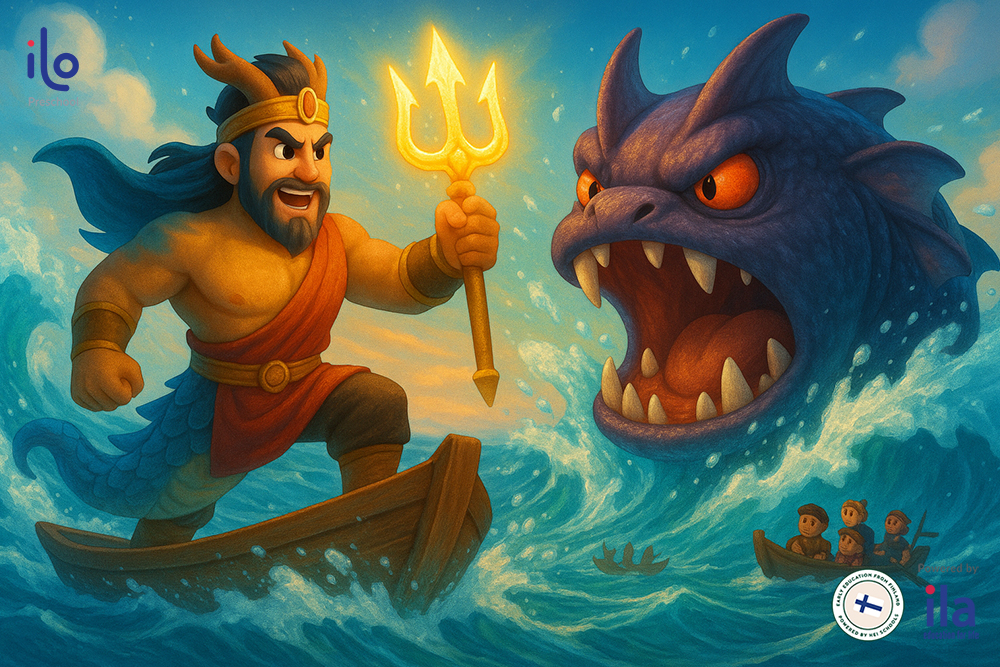 Lạc Long Quân đáng Ngư Tinh