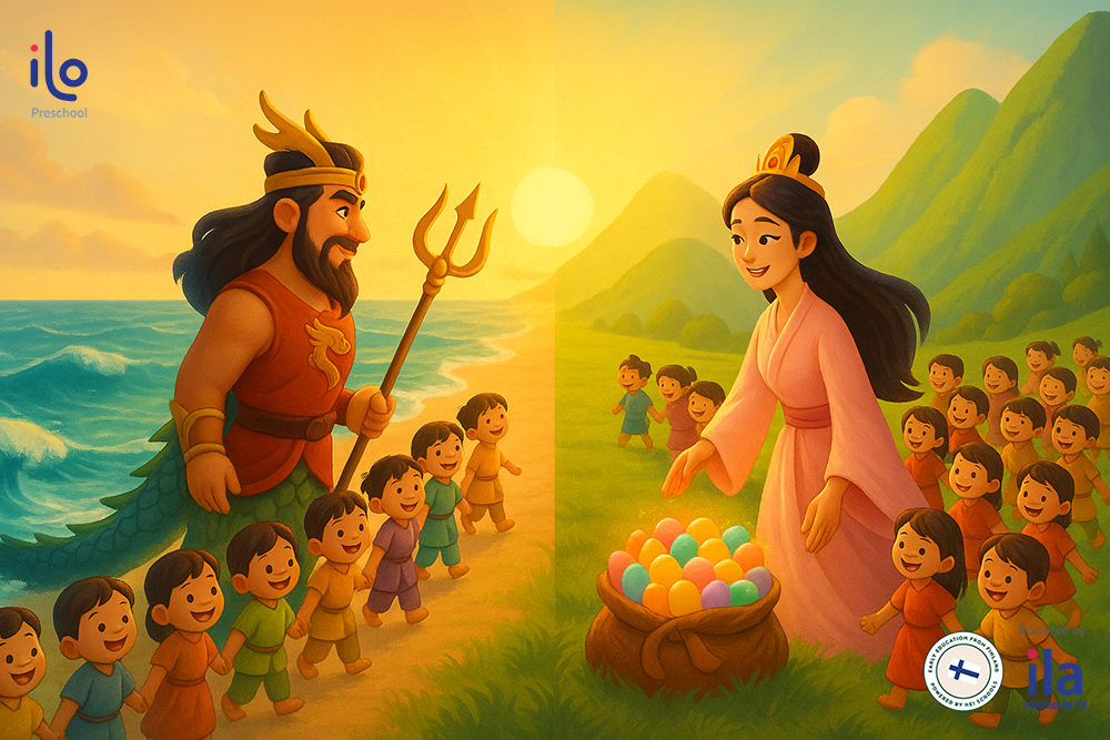 Câu chuyện Con Rồng cháu Tiên song ngữ