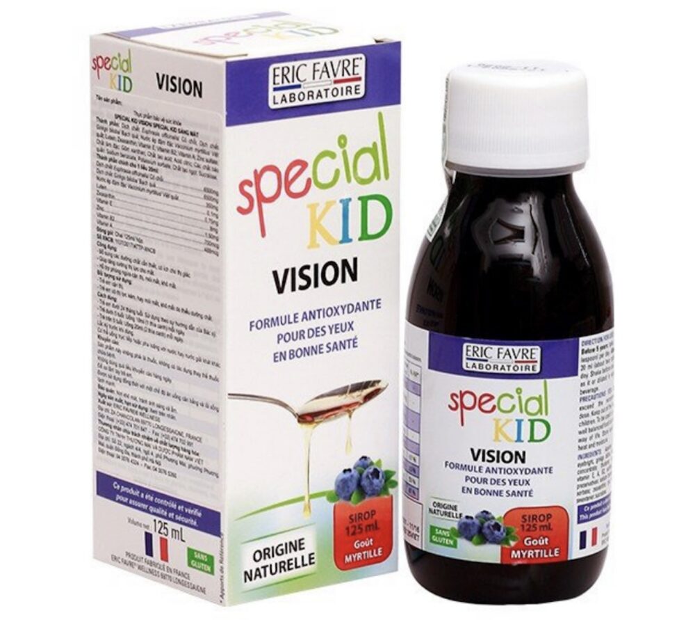 Siro Special Kid Vision Eric Favre - thuốc bổ mắt cho trẻ em đến từ Pháp