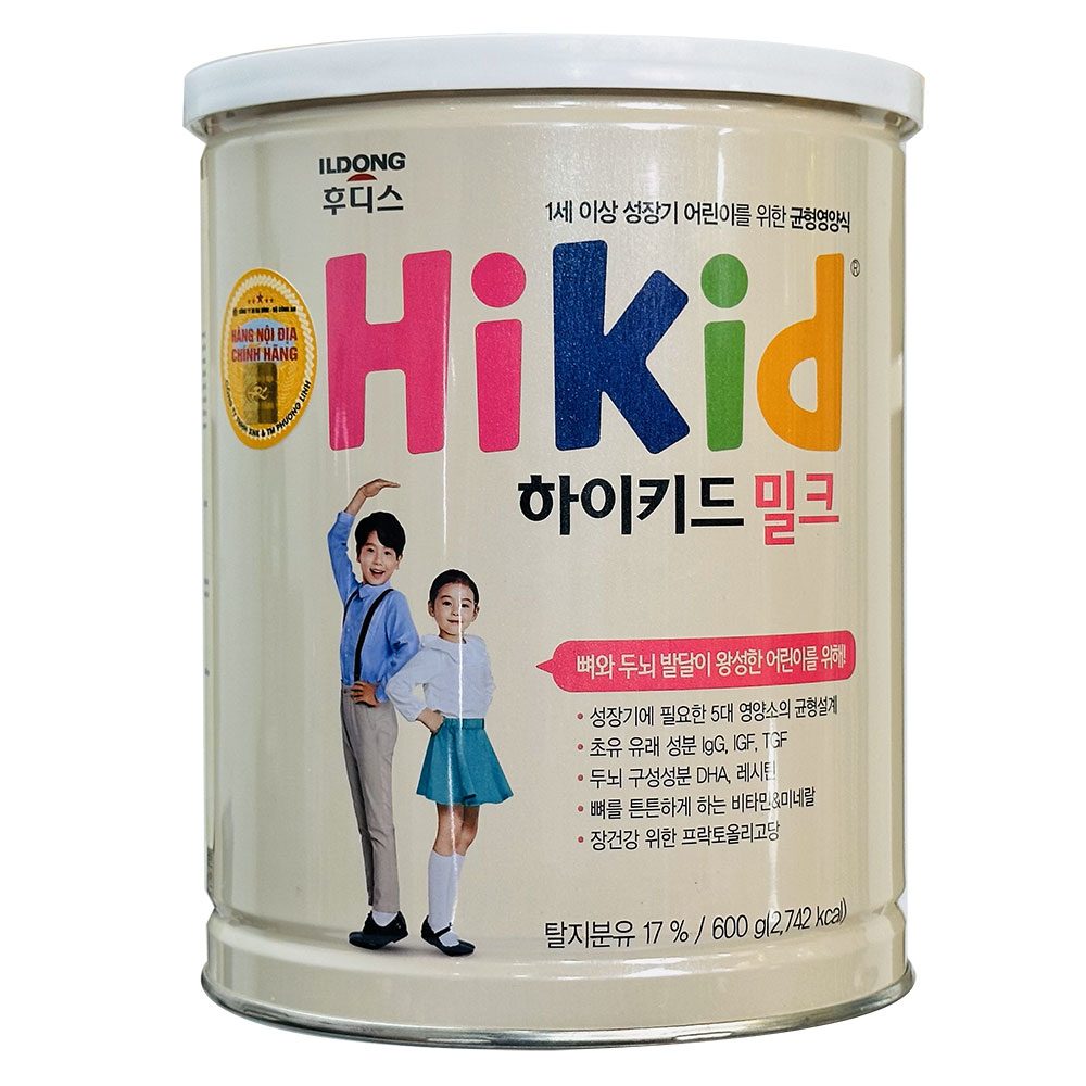 Sữa bột tăng chiều cao cho bé 4 tuổi Hikid