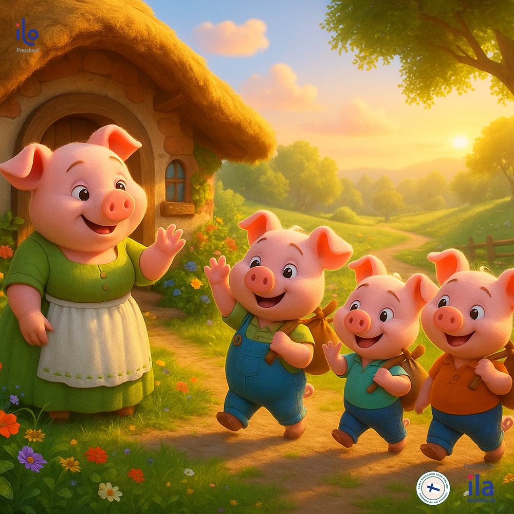 3 chú heo chia tay mẹ 