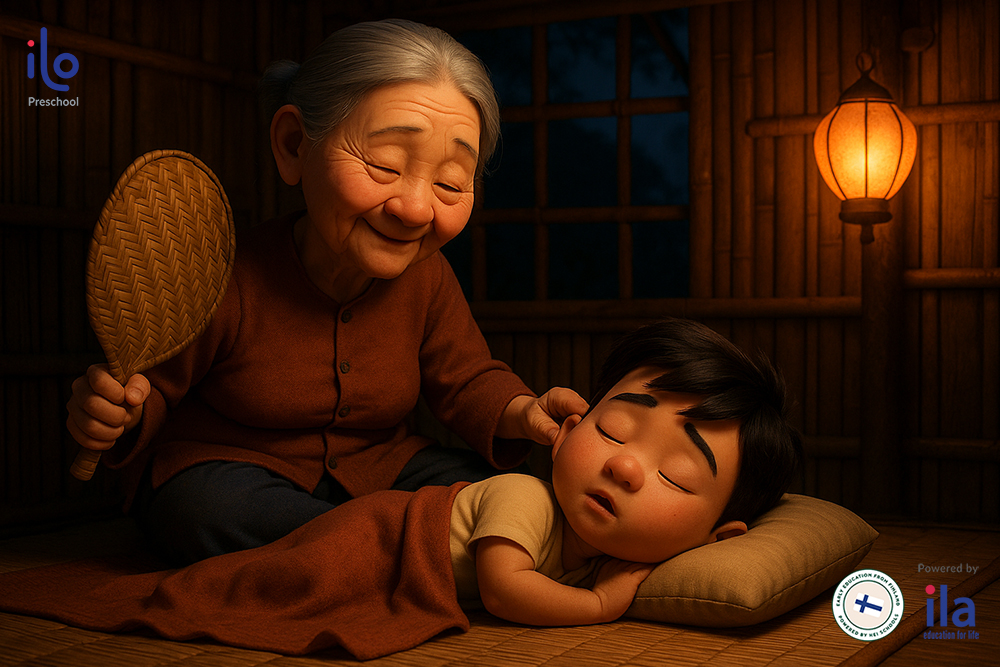 Tích Chu sống với bà 
