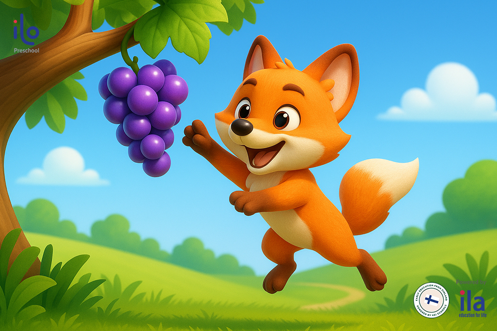 Truyện The fox and the grapes (Con cáo và chùm nho)