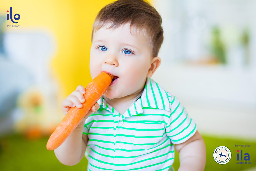 Vitamin A có nhiều trong cà rốt.